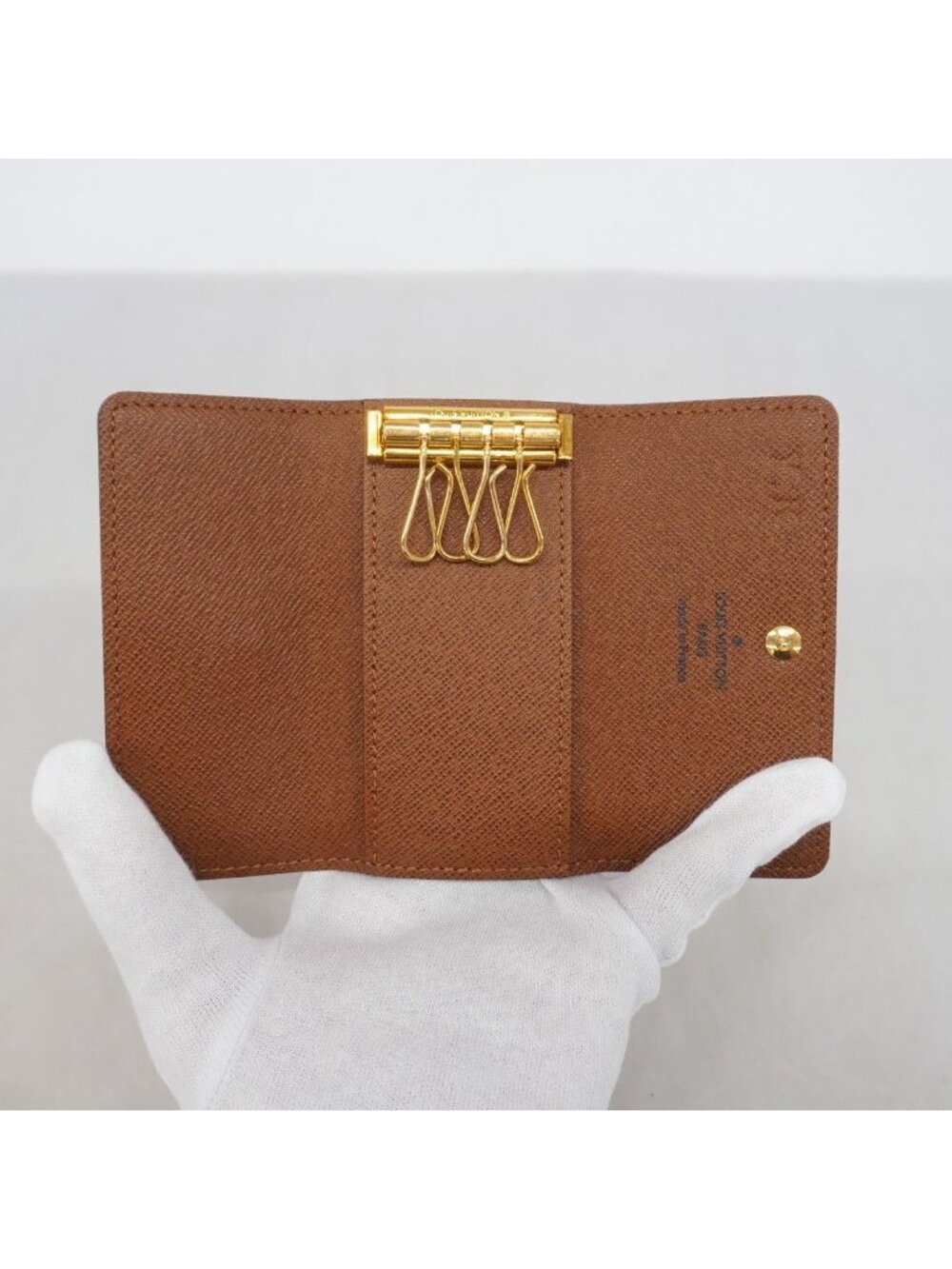 Louis Vuitton Key Case Monogram Multicles 4 Brown Key Holder - Picture 3 of 7